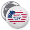 happy 4th of july Pin-back button