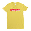 Fake Texts Hypebeast Ladies Fitted T-Shirt