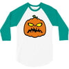 pumpkin zombie 3/4 Sleeve Shirt