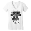 Greatest Boyfriend In The Universe Women's V-Neck T-Shirt