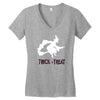 witch halloween fancy Women's V-Neck T-Shirt