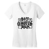 Boef en de Gelogeerde Aap Women's V-Neck T-Shirt