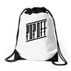 pop off street Drawstring Bags
