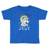 unicorns are born in july cute unicorn Toddler T-shirt