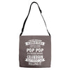 Super Cool Pop Pop Of A Freaking Awesome Grandson Adjustable Strap Totes