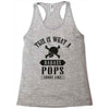 This Is What A Bad Ass Pops Looks Like Racerback Tank