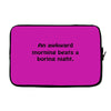 awkward morning funny t shirt sex humor college s 3xl Laptop sleeve