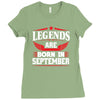 Legends Are Born In September Ladies Fitted T-Shirt