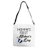 mommys first mothers day Adjustable Strap Totes