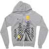 camp fire Zipper Hoodie