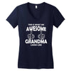Awesome Grandma Looks Like Women's V-Neck T-Shirt