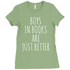 boys in books are just better Ladies Fitted T-Shirt