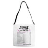 June Girl Facts Cancer Adjustable Strap Totes