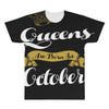 queens are born in october All Over Men's T-shirt