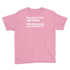 everyone born right handed left handed Youth Tee