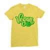 vegan 2 Ladies Fitted T-Shirt