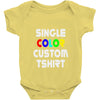 single color custom t shirt Baby Onesie