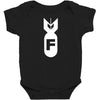 f bomb Baby Bodysuit