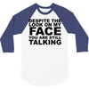 rude slogan 3/4 Sleeve Shirt