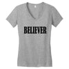 believer Women's V-Neck T-Shirt