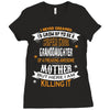 Super Cool Granddaughter Of A Freaking Awesome Mother Ladies Fitted T-Shirt