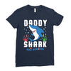 daddy shark doo doo doo family matching Ladies Fitted T-Shirt