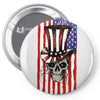 july 4th skull Pin-back button
