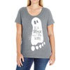 eat drink and be scary Ladies Curvy T-Shirt