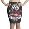 bad cat   gatos locos Pencil Skirts
