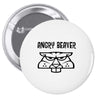angry beaver Pin-back button