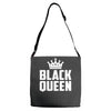 strictly for black queens Adjustable Strap Totes