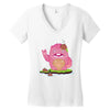 mrs yetti and her poops Women's V-Neck T-Shirt