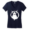 new v for vendetta logo Women's V-Neck T-Shirt