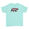Floral Baby Bear Youth Tee