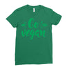 go vegan Ladies Fitted T-Shirt