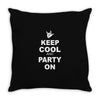 keep cool partyon Throw Pillow