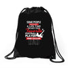 Some People Have To Wait A Life Time Too Meet Their Favorite Football, Drawstring Bags