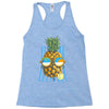 pineapple sunbathe Racerback Tank