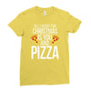 all i want for christmas is you and pizz Ladies Fitted T-Shirt