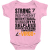 Strong Independent Motivated Virgo Baby Onesie