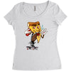 pizza smoking (2) Women's Triblend Scoop T-shirt