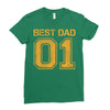 1 best dad Ladies Fitted T-Shirt