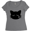 sad cat Women's Triblend Scoop T-shirt