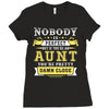 Nobody Is Perfect But If You Are An Aunt You Are Pretty Damn Close Ladies Fitted T-Shirt