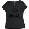 Only the Best Dads get Promoted to Papa Women's Triblend Scoop T-shirt
