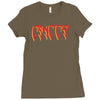 cancer logo Ladies Fitted T-Shirt