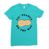 Little Peanut on the Way Ladies Fitted T-Shirt