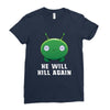 He Will Kill Again Ladies Fitted T-Shirt
