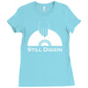 diggin in the crates Ladies Fitted T-Shirt