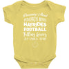 dreaming about pumpkin spice hayrides footbal falling leaves family ti Baby Bodysuit